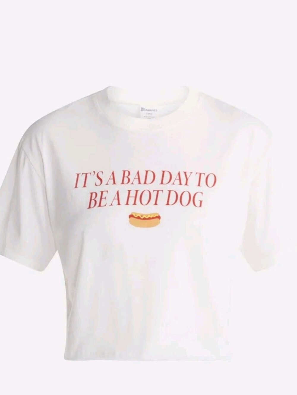 No Boundaries Boxy Cropped Graphic Tee, Women's